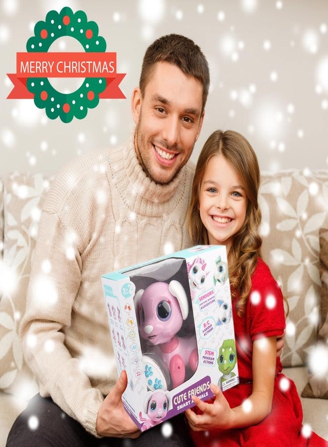 BIRANCO. Remote Control Dog Gesture Sensing - Smart Puppy Pink Toy Robot Pet Walks Barks Interactive with Toddler, STEM Play, Best Christmas Holiday Birthday Gifts for 3 4 5 6 7 8 Years Old Girl - Image 5
